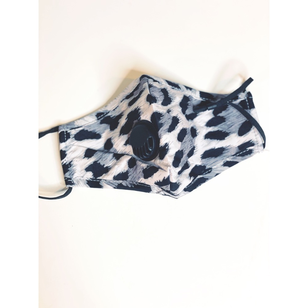 Leopard Gray Face Mask